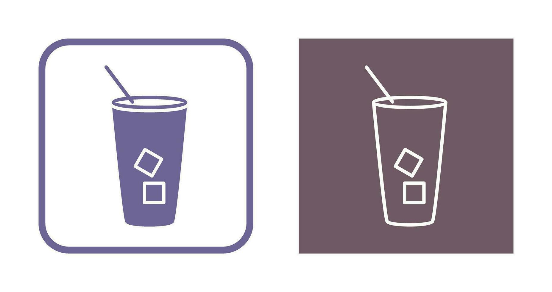 Iced Coffee Vector Icon