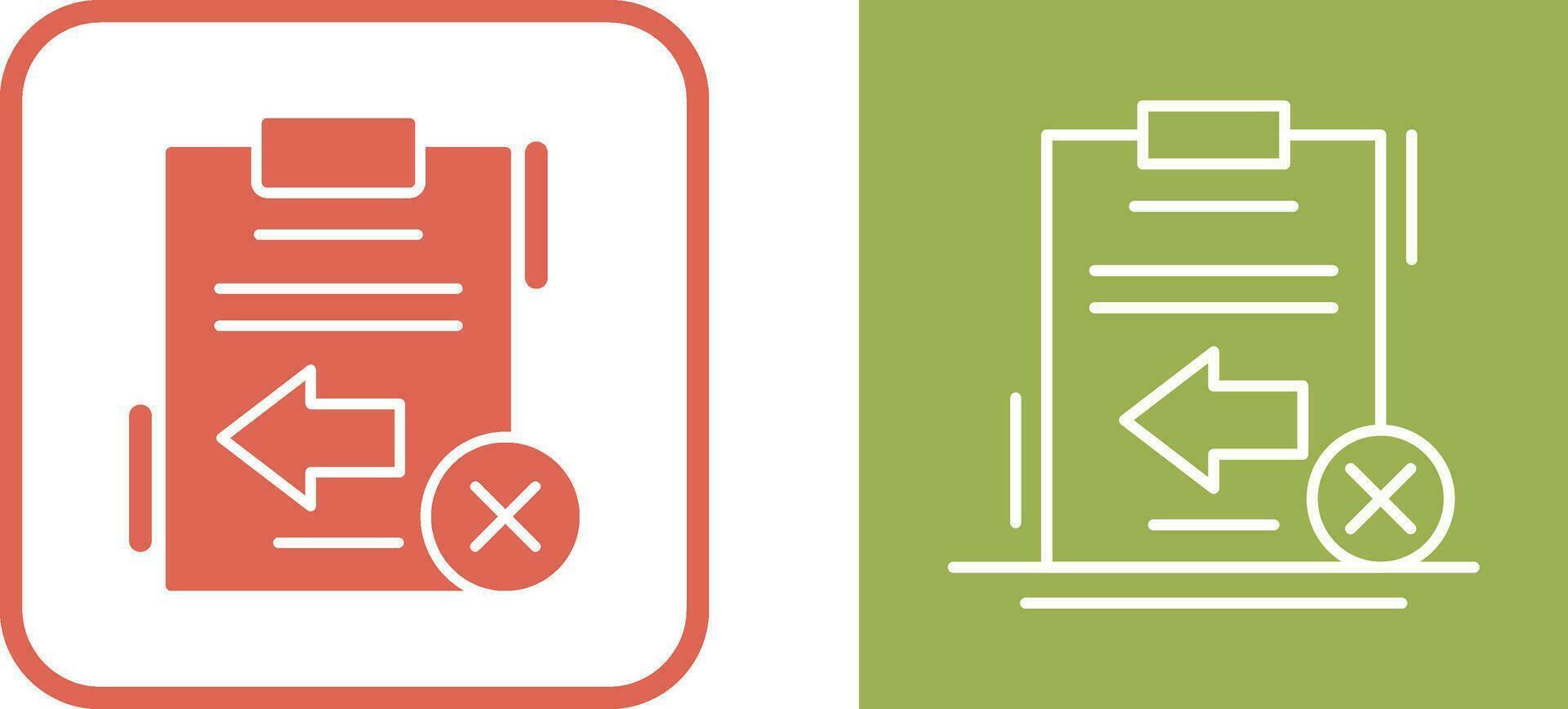 Return Failed Vector Icon