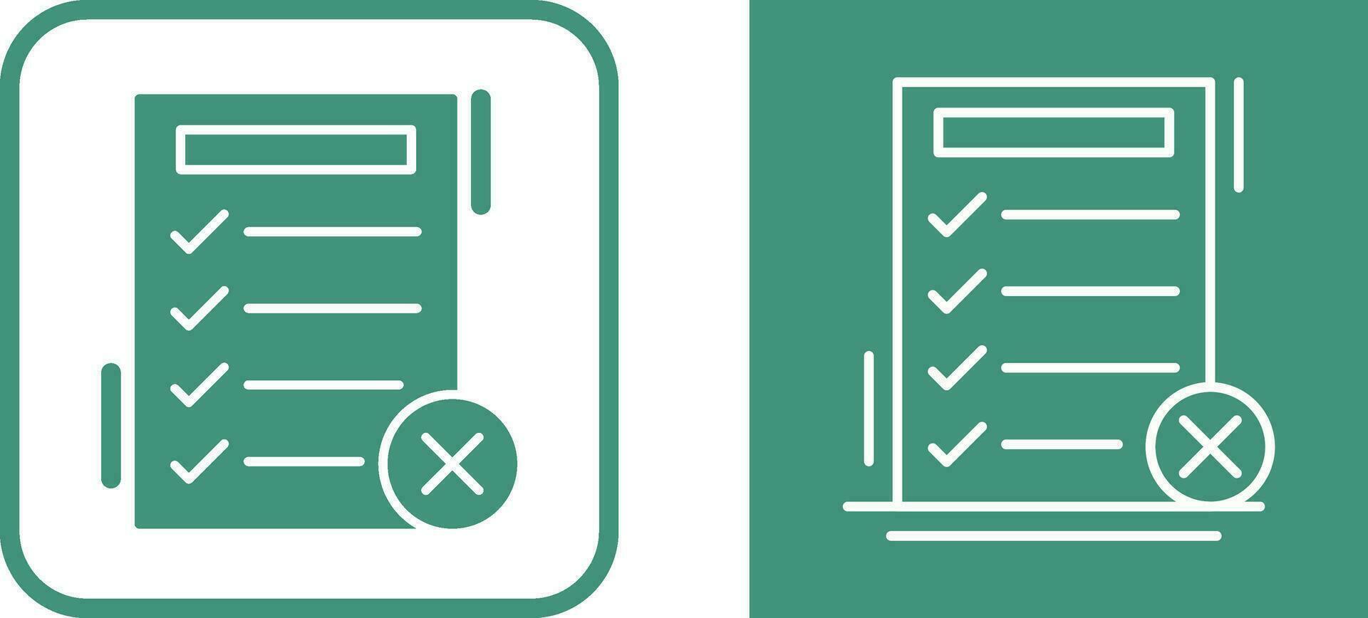 Fake List Vector Icon