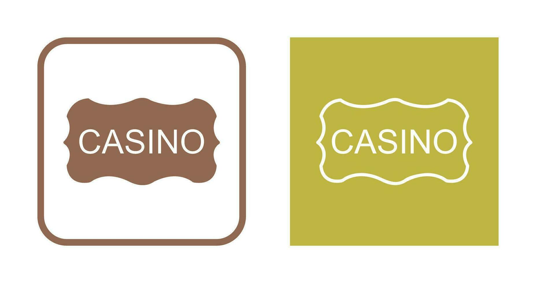 Casino Sign Vector Icon