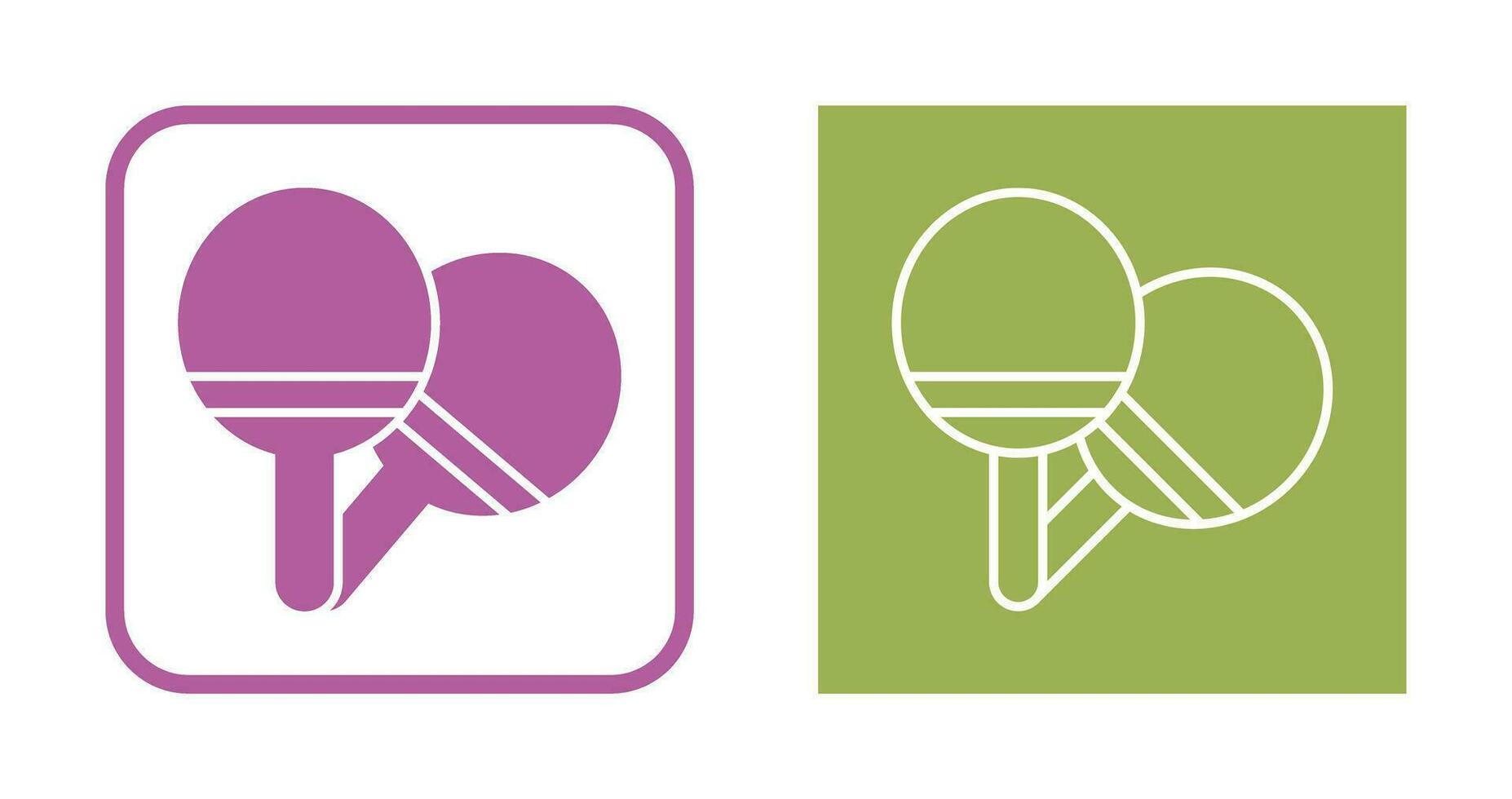 Ping Pong Vector Icon