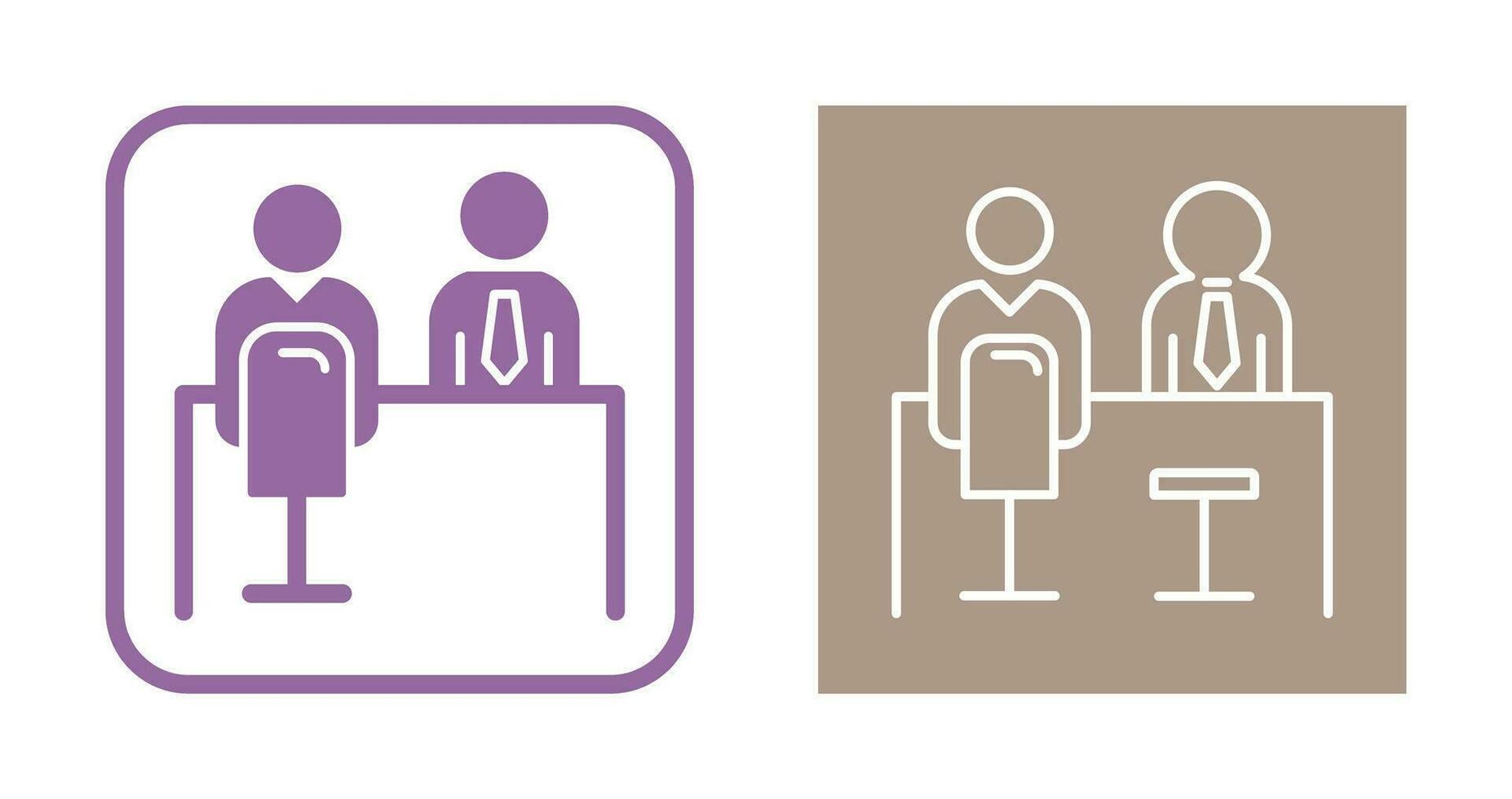 Employee Interview Vector Icon
