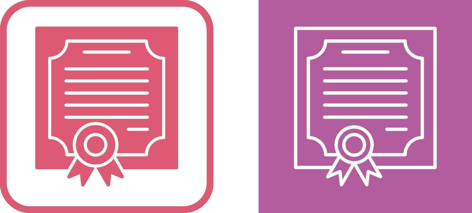 Certificate Vector Icon