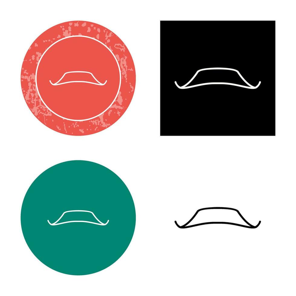 icono de vector de bigote