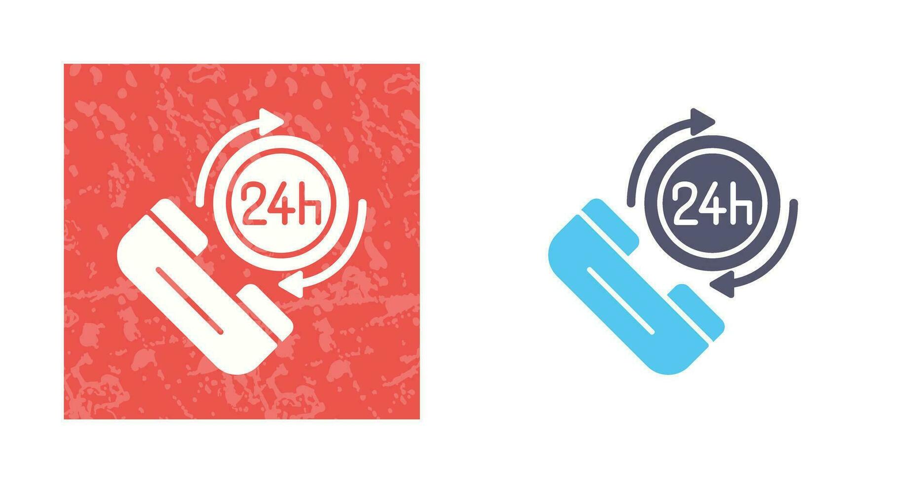 24 HR  Vector Icon