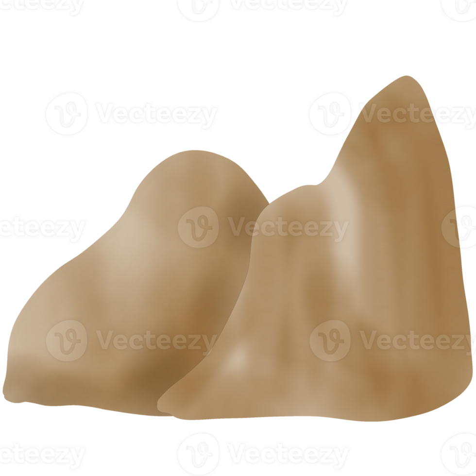 water color of stone png