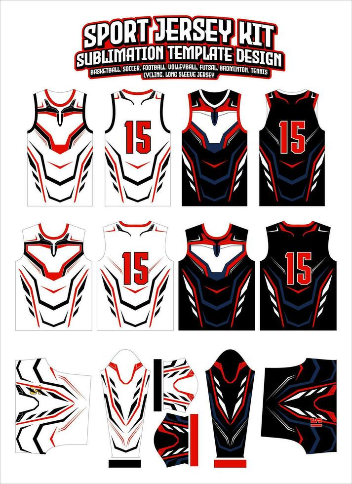 Avenger Jersey Design Sportswear Layout Template vector
