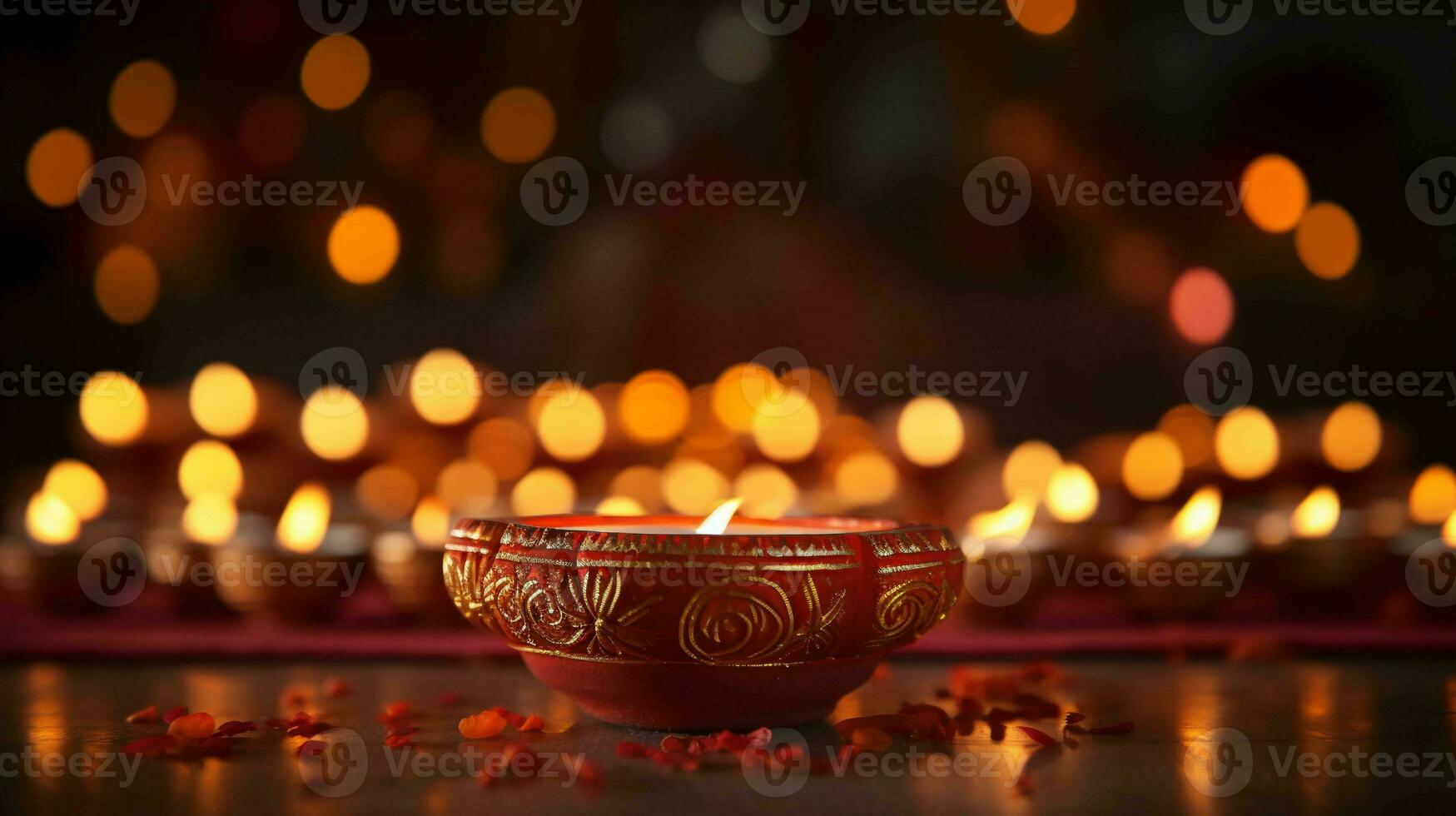 Dazzling Diwali Banner. Capturing the brilliance and beauty of the Festival of Lights photo