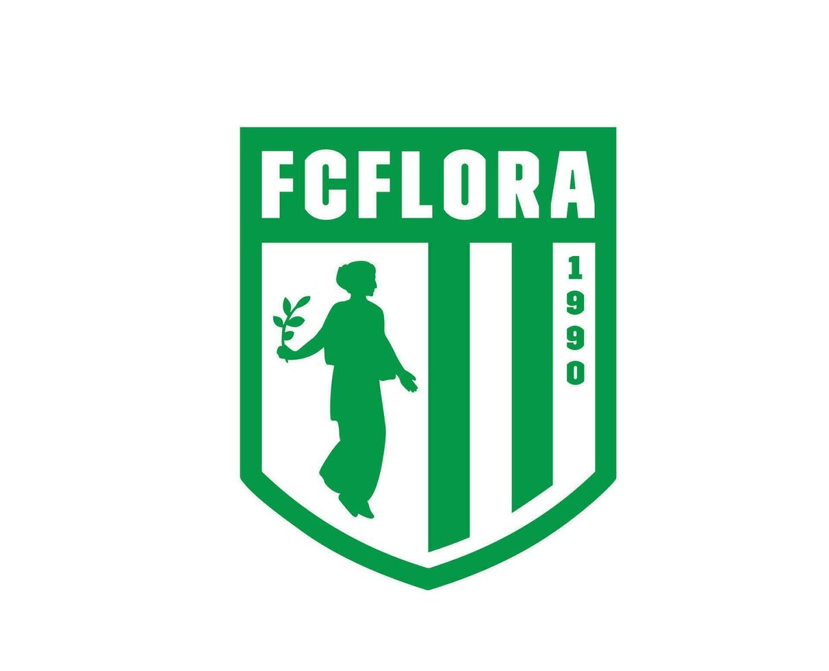 Flora Tallinn Club Symbol Logo Estonia League Football Abstract Design Vector Illustration