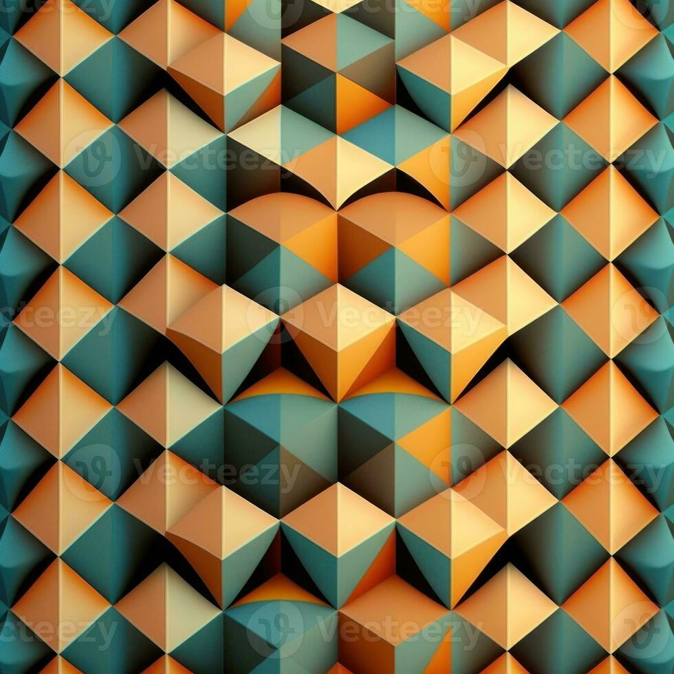 Abstract Geometric Artwork Inspired by Piet Mondrian photo