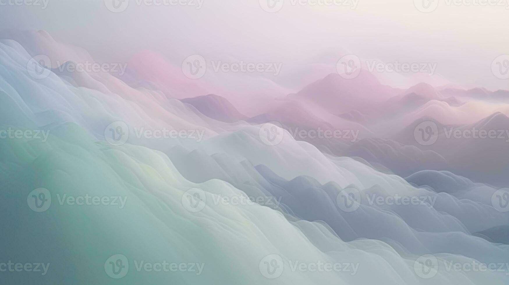 Tranquil Pastel Fog Abstract photo
