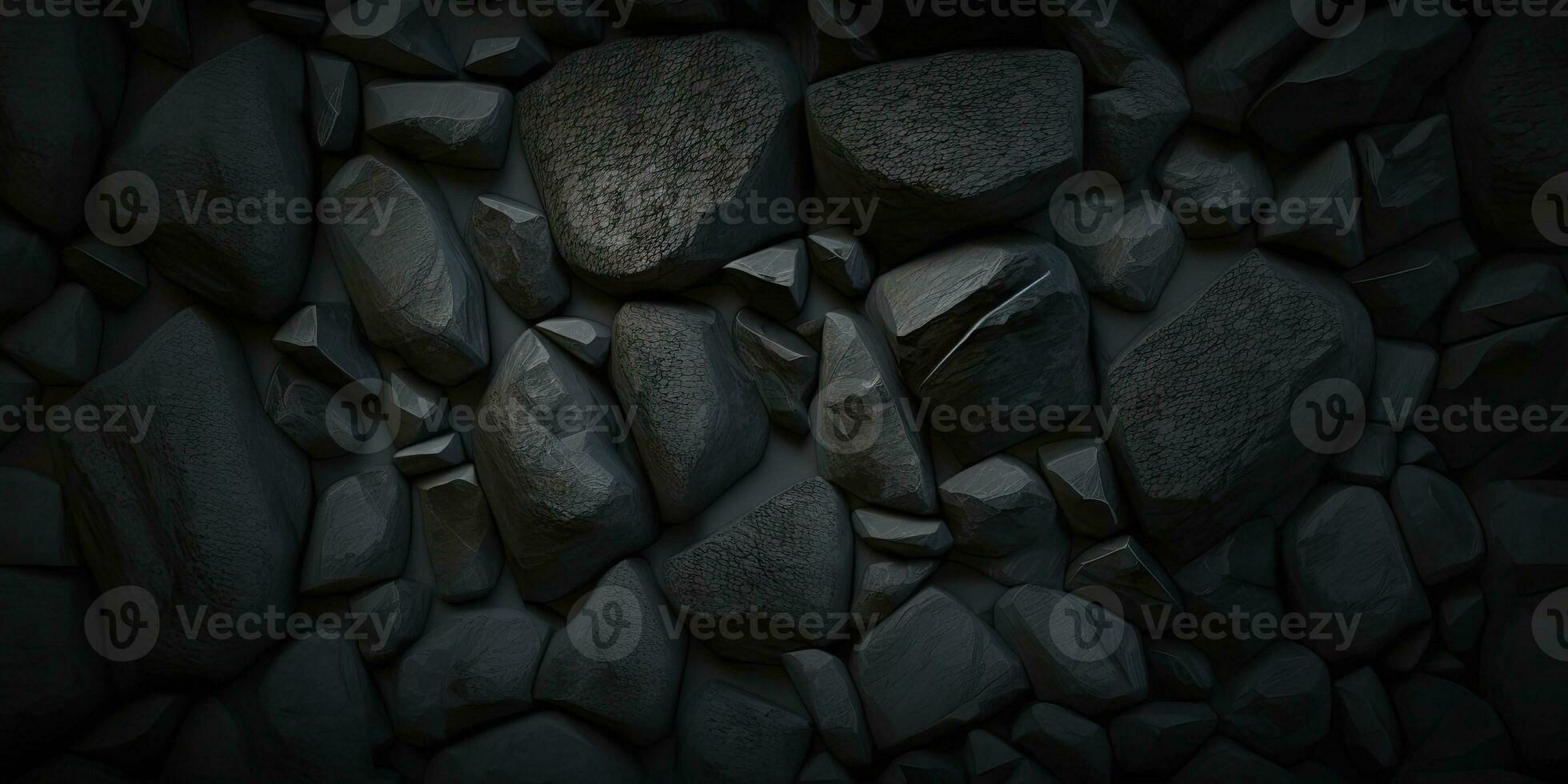 Dark Stone Texture Background with Cinematic Lighting photo