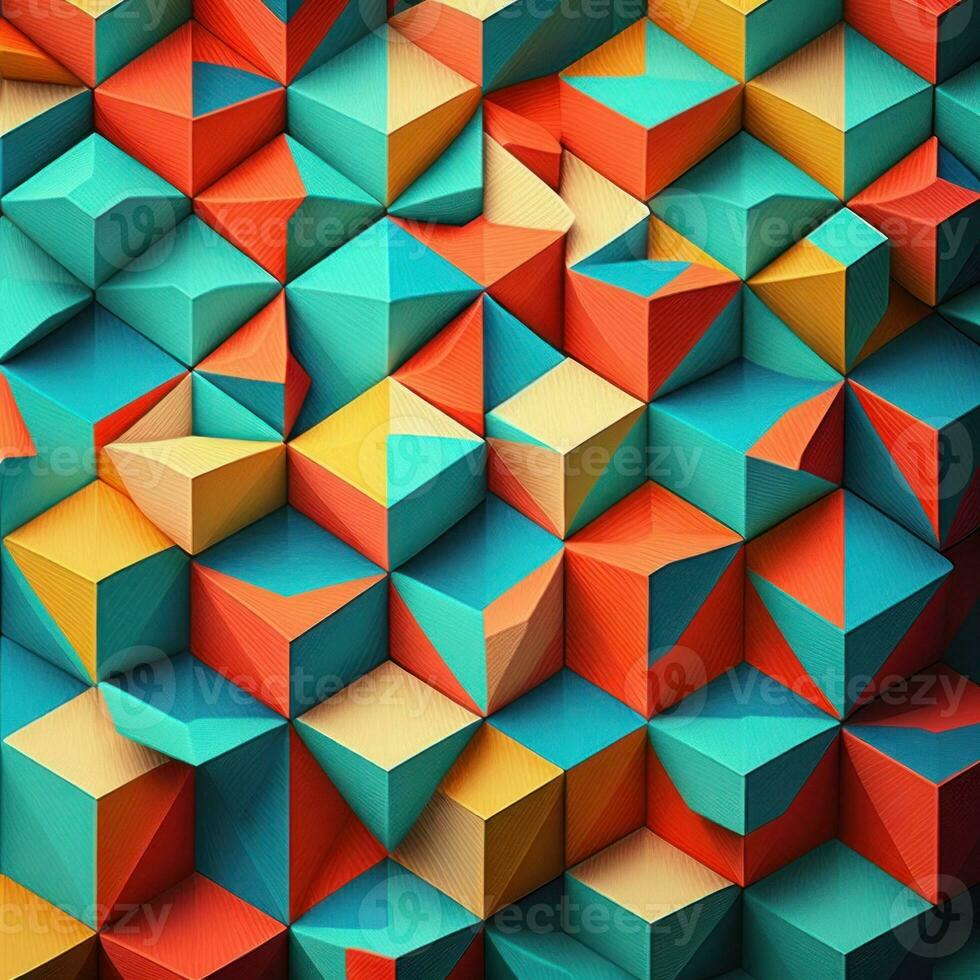Vibrant Block Color Pattern for Modern Designs photo