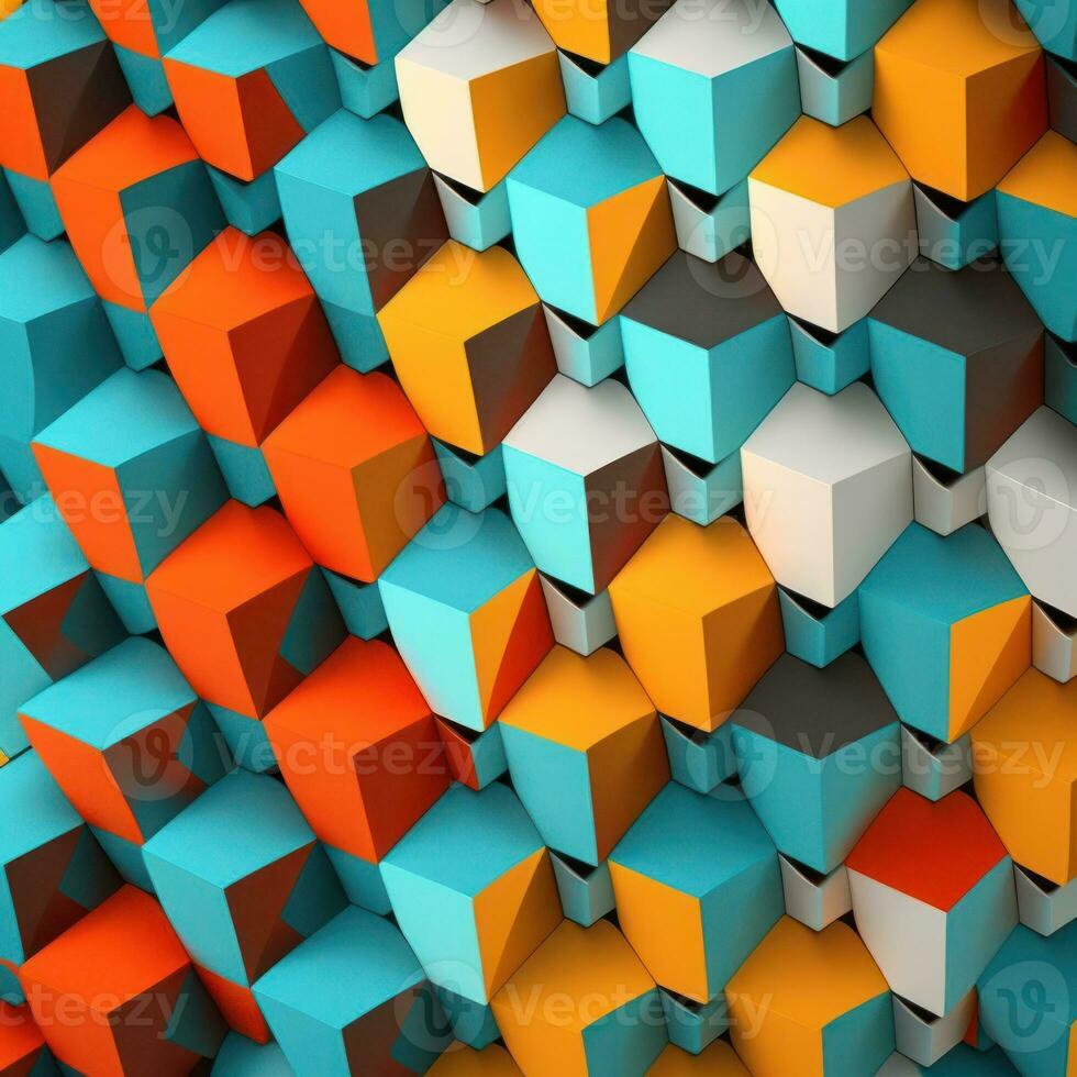 Vibrant Block Color Pattern for Modern Designs photo