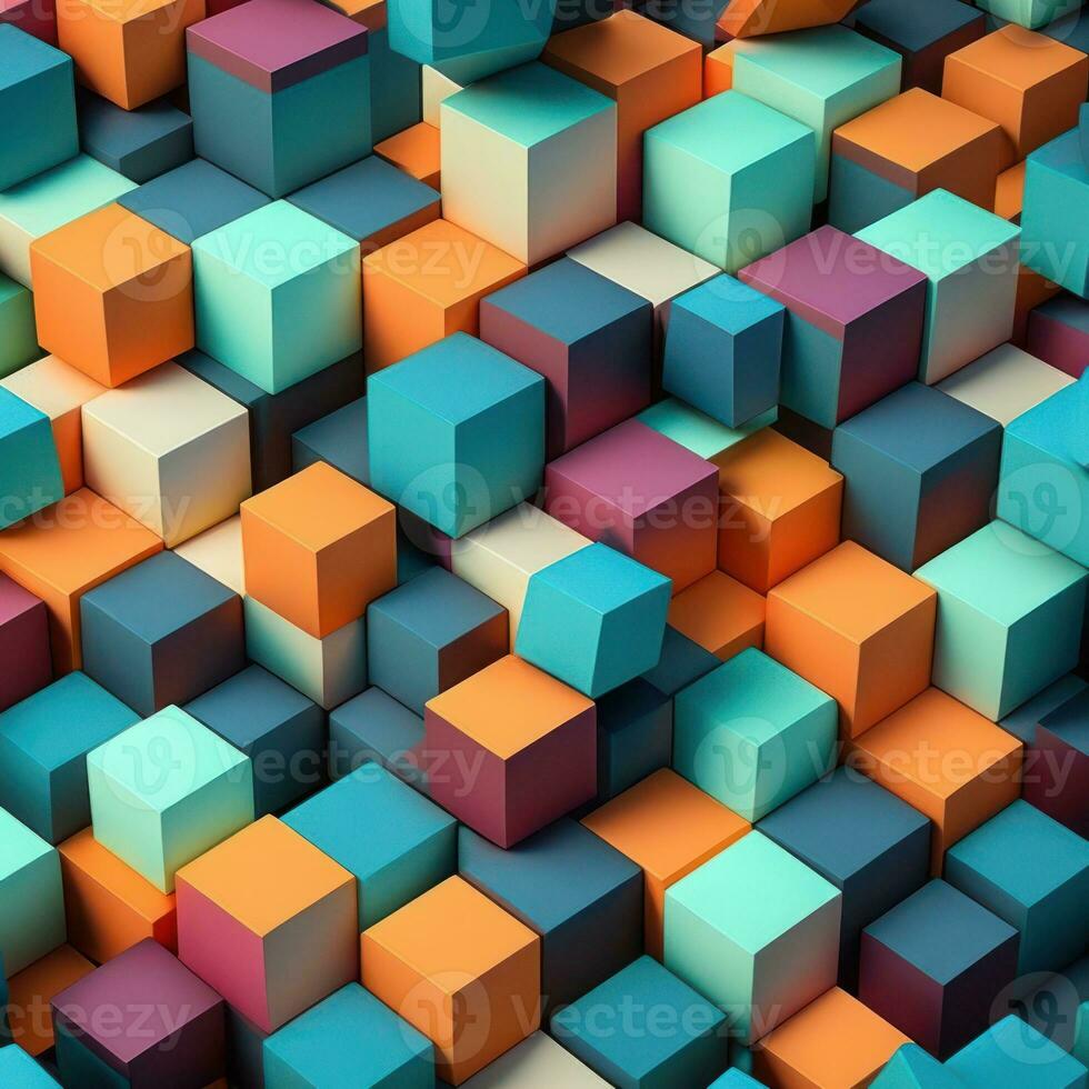 Vibrant Block Color Pattern for Modern Designs photo