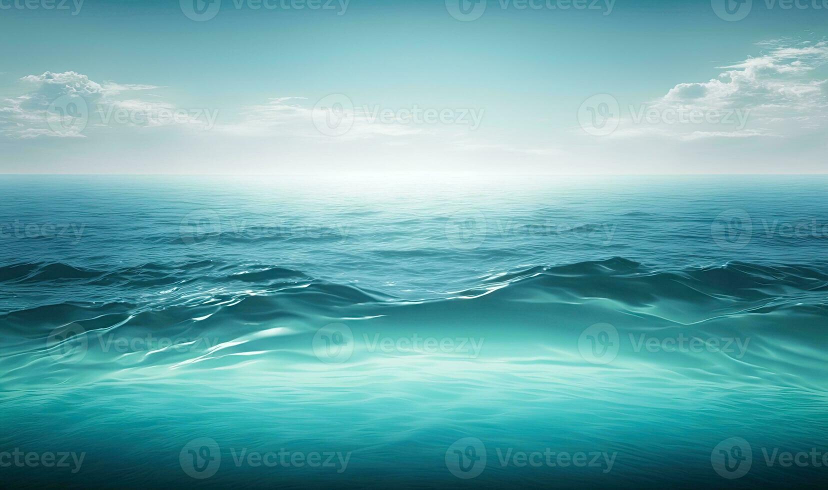 Ethereal Blue Ocean Background with Soft Shadows photo