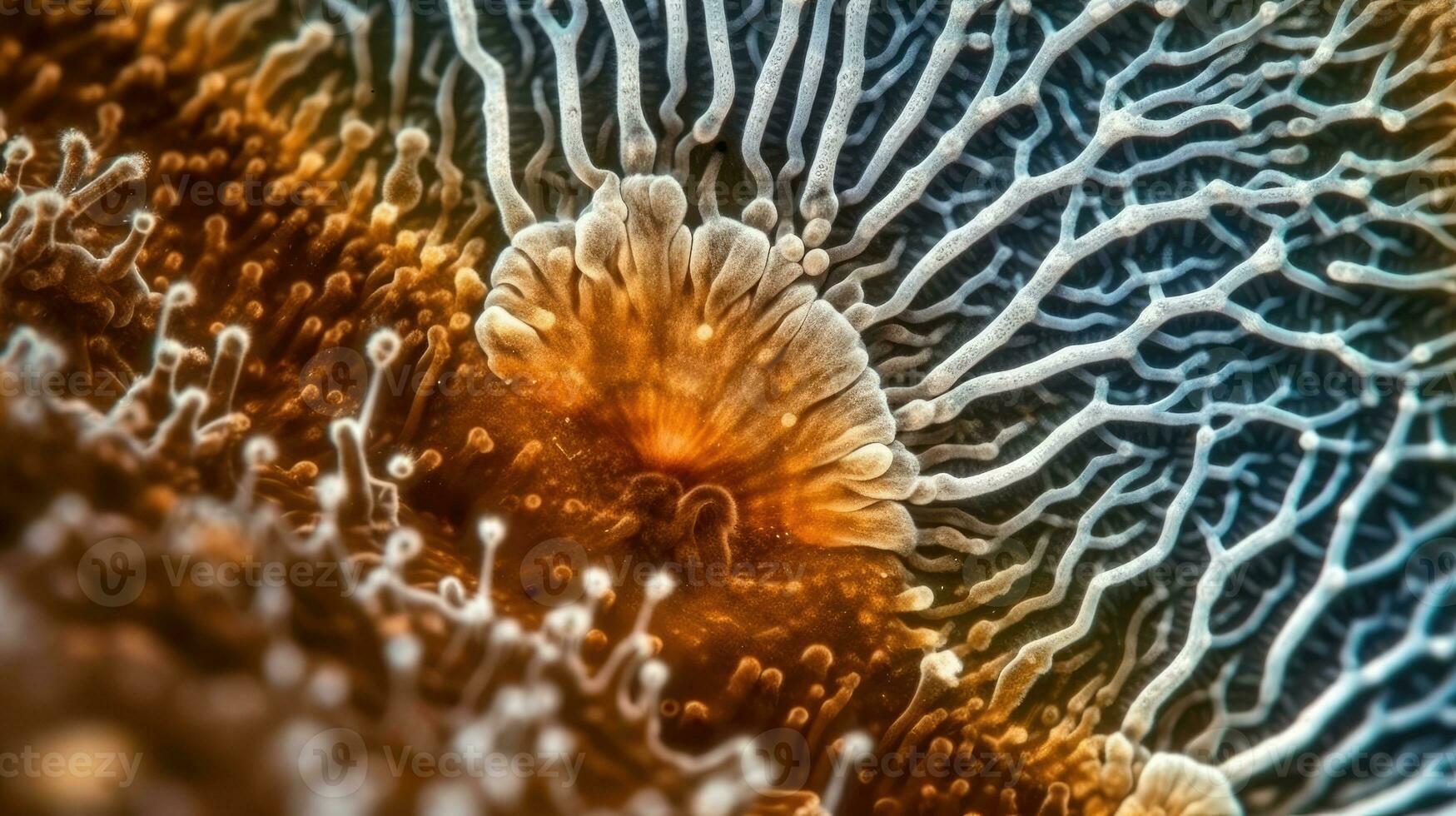 Microscopic View of Candida Auris Fungus photo