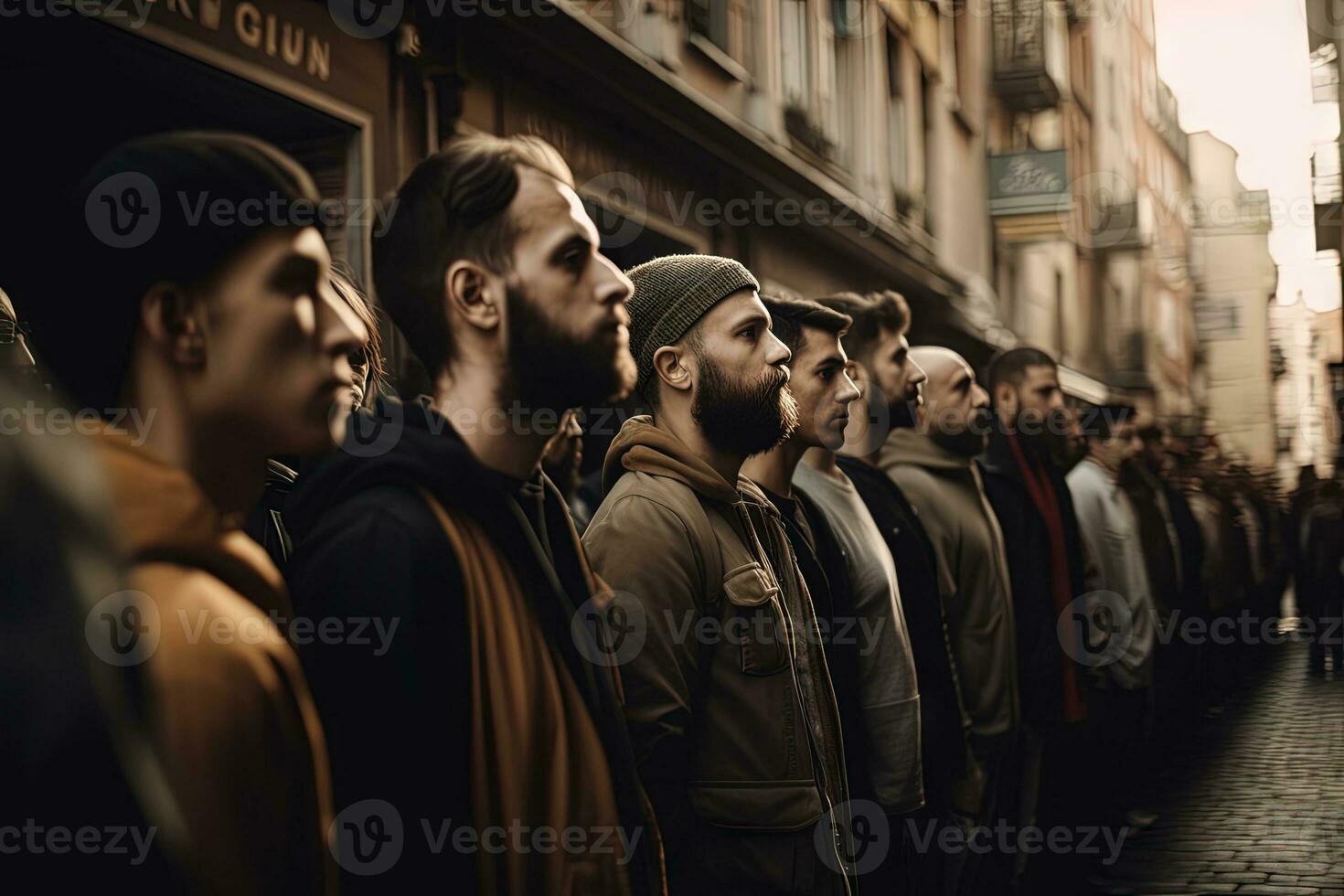 Protesters Marching for Democracy and Social Change photo