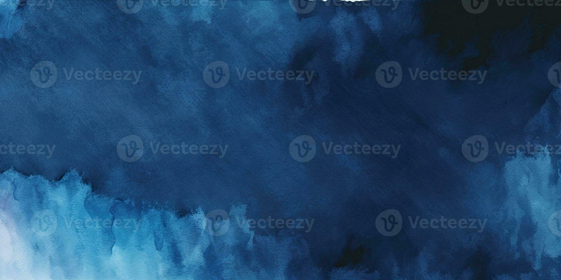 Navy Blue Abstract Watercolor Background photo