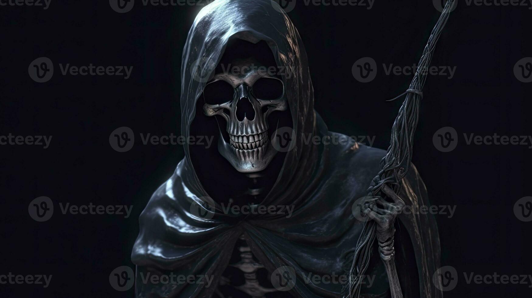 Scary Grim Reaper Illustration for Halloween photo