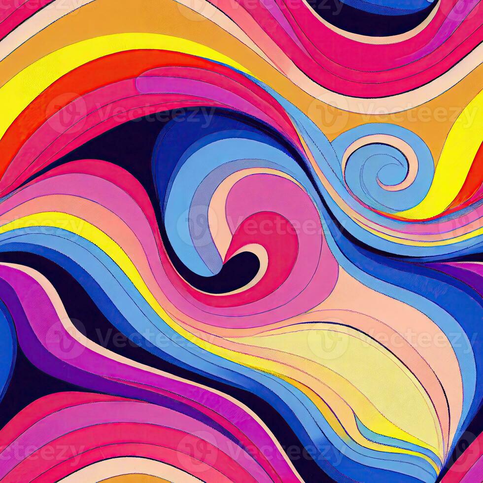 Vibrant and Playful Repeating Pattern for Stationery and Textile Design photo