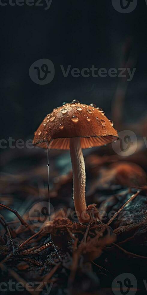 Otherworldly Vibes of Minimalistic Macro Funghi Photography photo