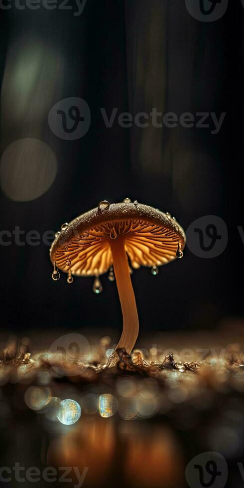 Otherworldly Vibes of Minimalistic Macro Funghi Photography photo