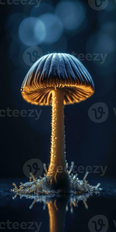 Otherworldly Vibes of Minimalistic Macro Funghi Photography photo