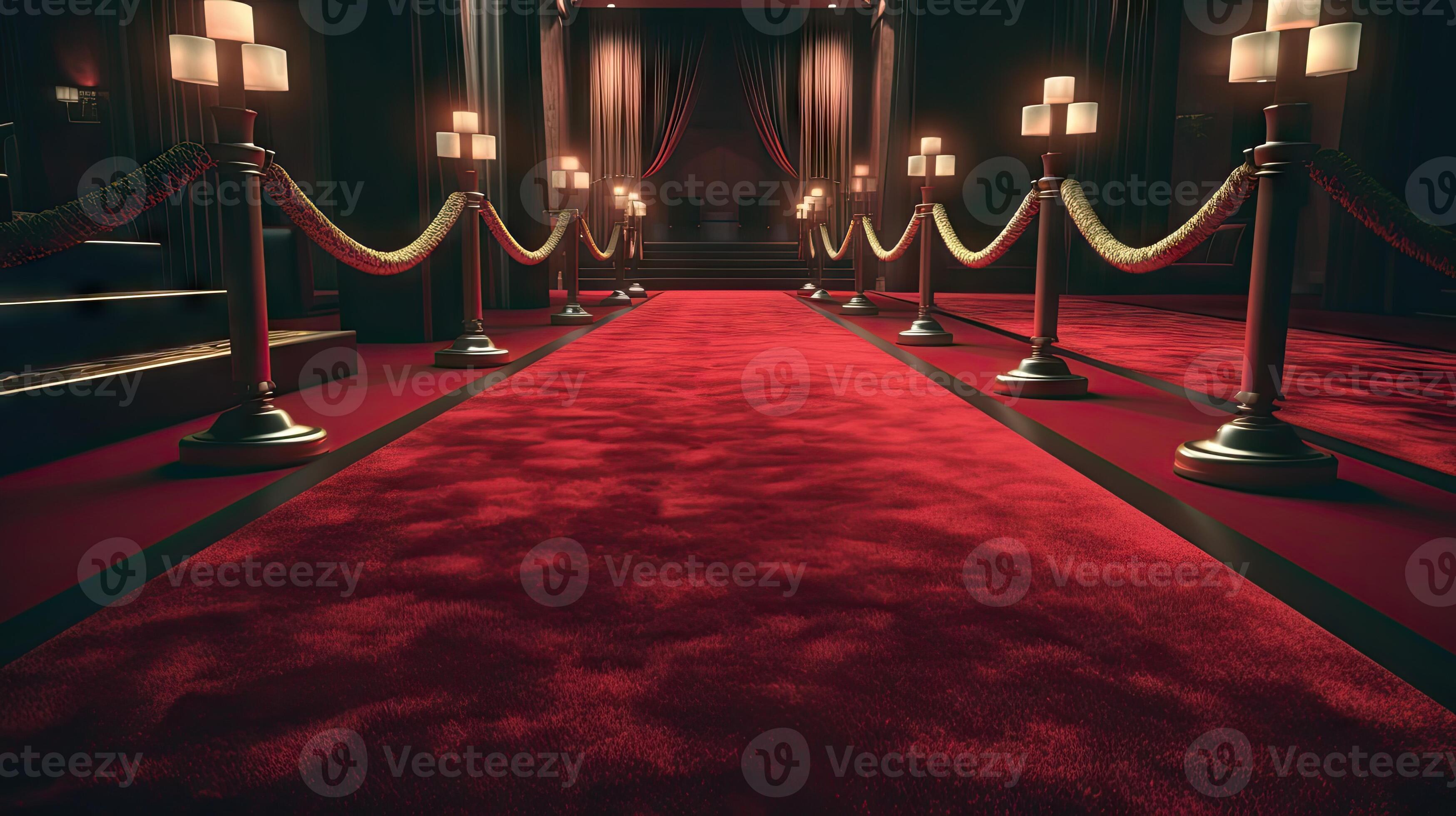 Luxurious Red Carpet in a Cinematic Setting 29978765 Stock Photo at