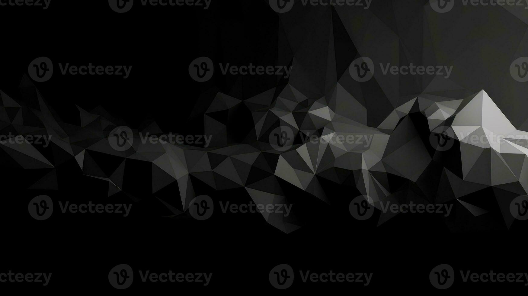 Sleek LowPolygon Background Design in Black and White photo