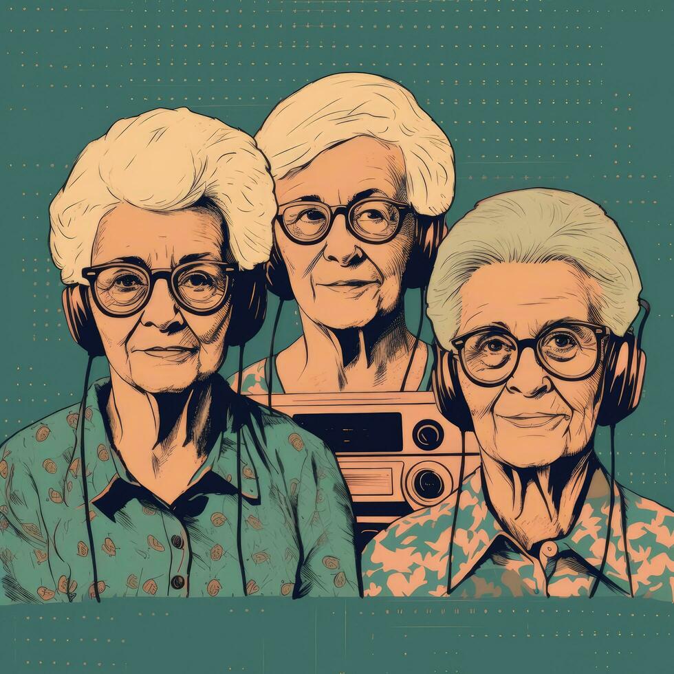 Minimalistic Cover Art for Indie Old Ladies Next LP photo