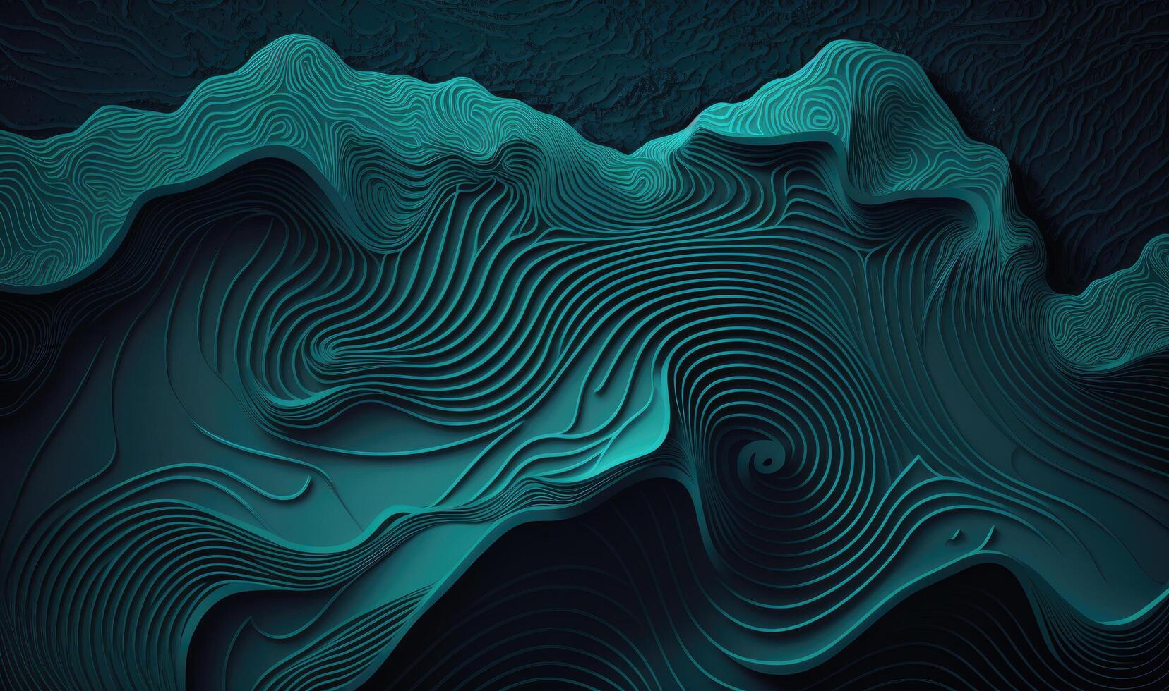 Ethereal Topographic Contour Map Background for Geographic Grid Mapping photo