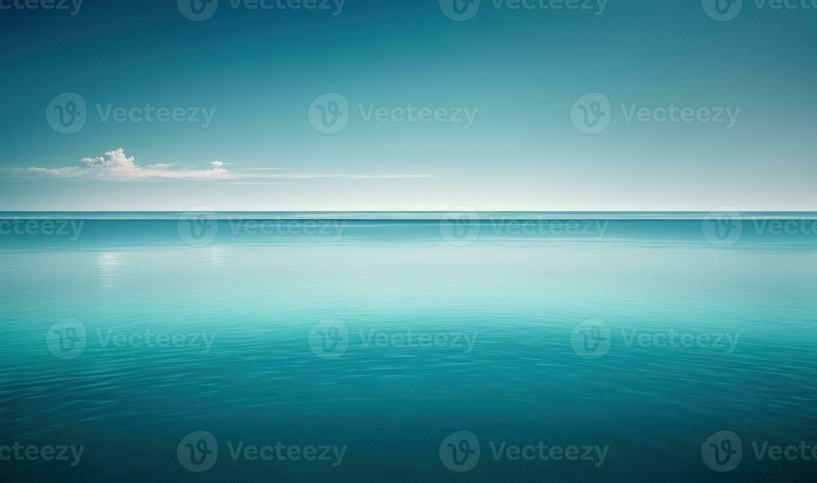 Serene Blue Seascape with a Minimalist Horizon photo