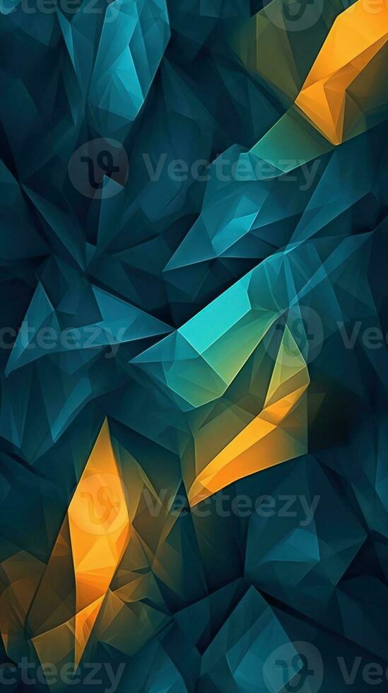 Abstract Dark Blue Background with Sharp Angles AI Generated photo