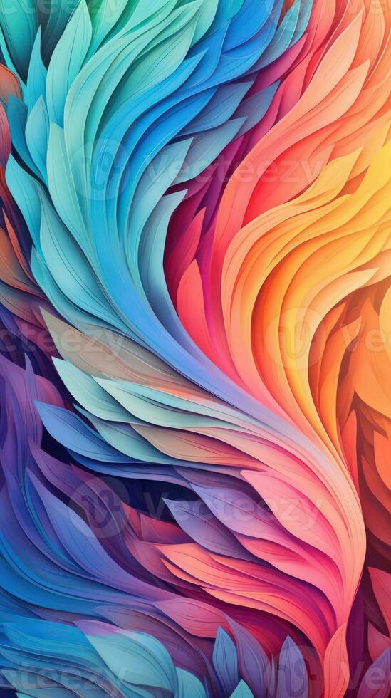 Dynamic Abstract Design with Swirling Patterns and Vibrant Colors AI Generated photo