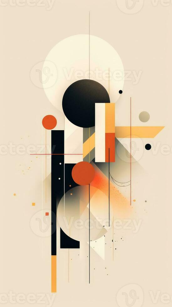 Precise Minimalist Abstract Design with Sharp Angles AI Generated photo