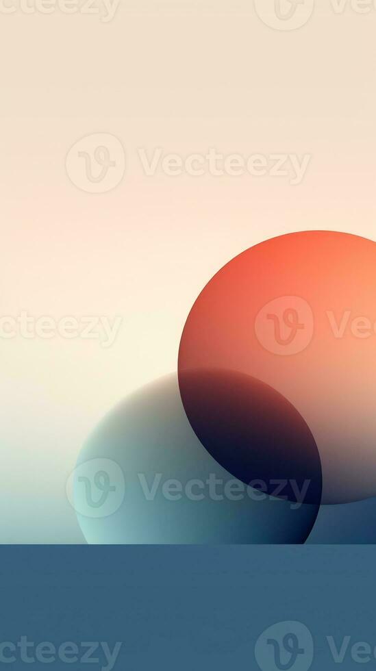 Minimalist Abstract Design with Subtle Gradients and Delicate Lines AI Generated photo