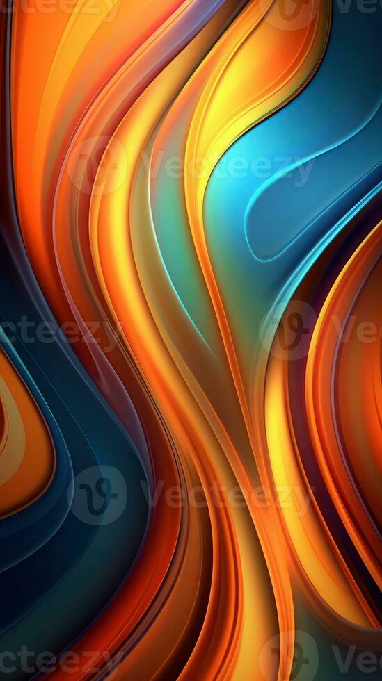 Dynamic Overlapping Lines and Curves Abstract Design Generative AI photo