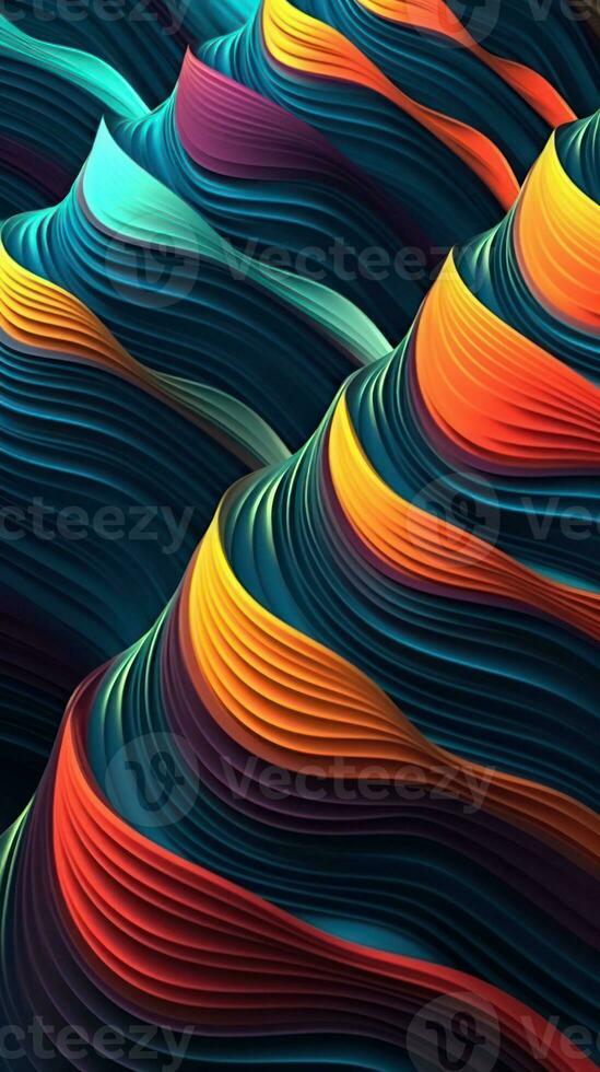 Dynamic Overlapping Lines and Curves Abstract Design Generative AI photo