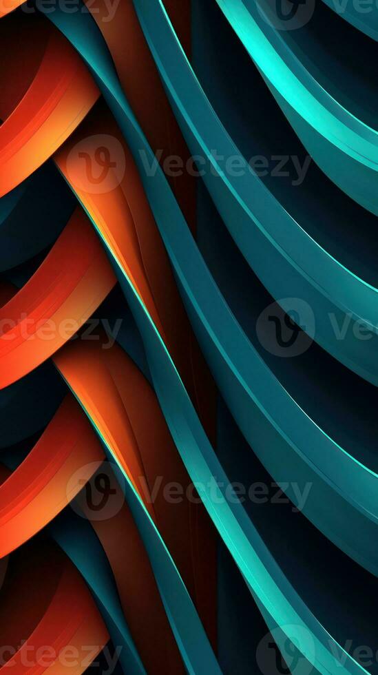 Dynamic Overlapping Lines and Curves Abstract Design Generative AI photo