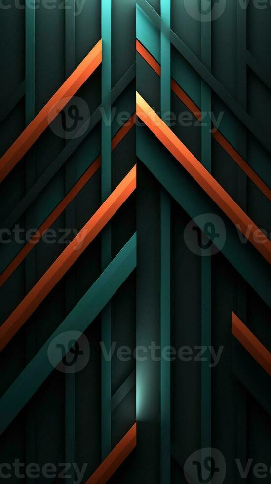 Sleek and Minimalist Abstract Design with Clean Lines and Contrasting Colors Generative AI photo