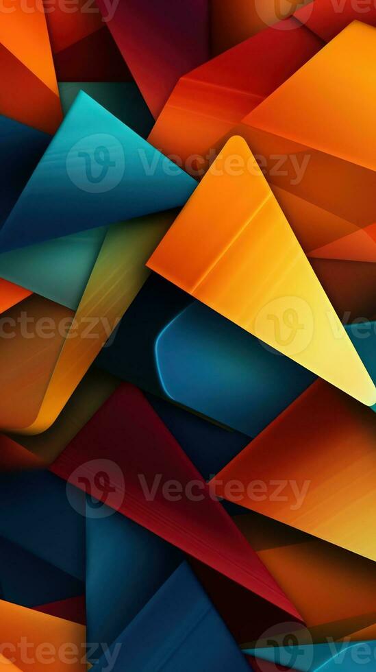 Abstract Artwork with Intersecting Planes and Geometric Forms AI Generated photo