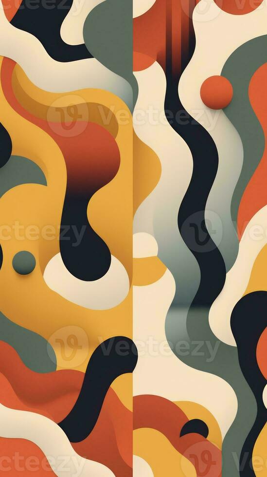 Vibrant Abstract Textures with Visually Dynamic Colors AI Generated photo