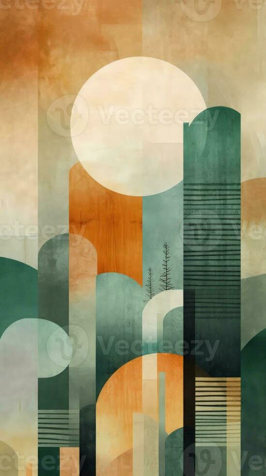Abstract Natural World Design with Organic Shapes and Textures AI Generated photo