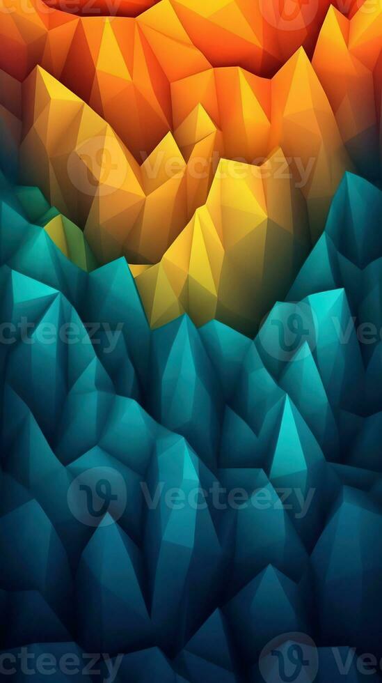 Experiment with Warm and Cool Colors in Abstract Art AI Generated photo