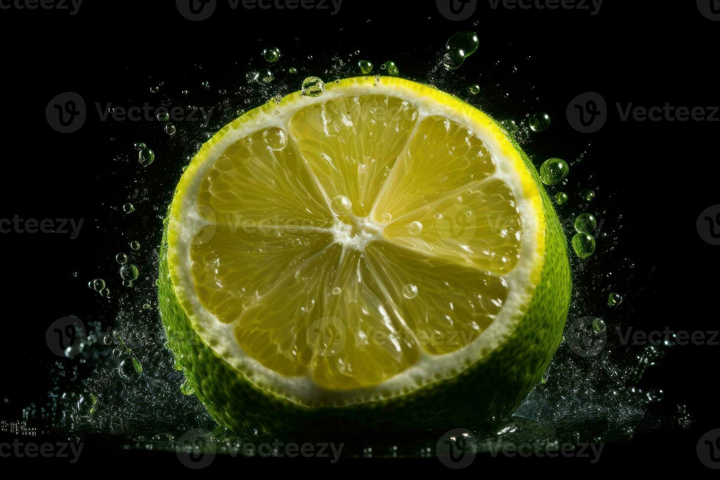 Fresh Lemon on White Background in Studio Setting photo