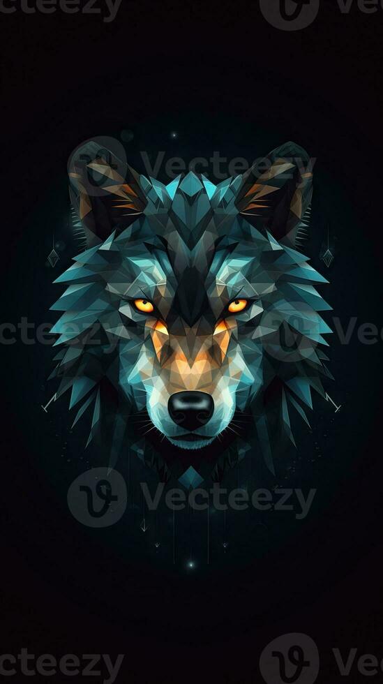 Minimalist Dark Background with Full Focus Generative AI photo