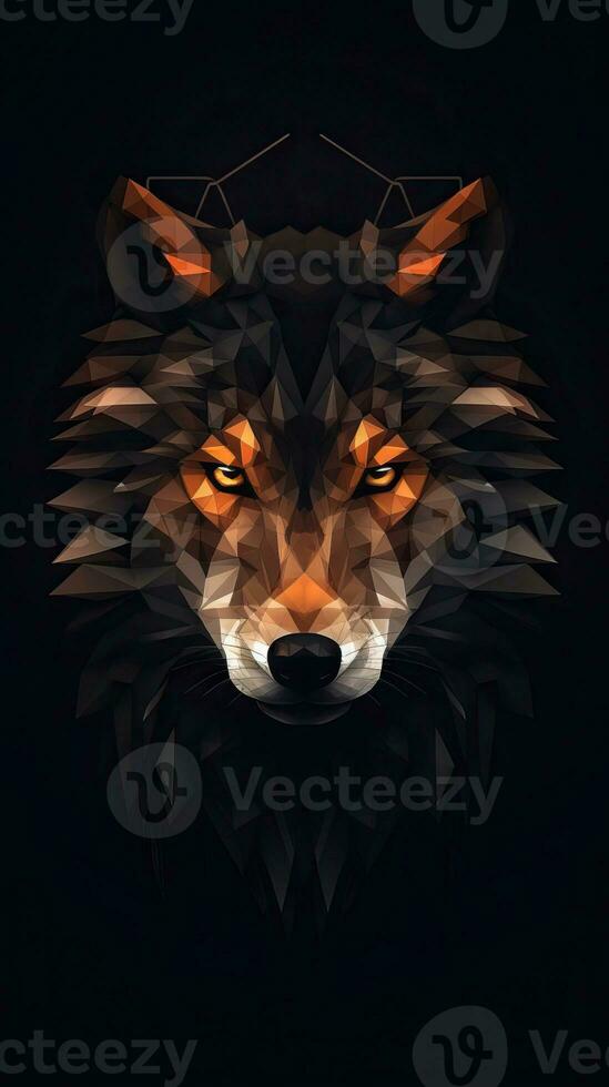 Minimalist Dark Background in Full Focus Generative AI photo