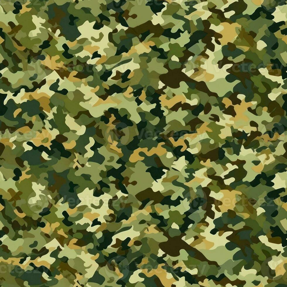 Military Forest Camouflage Background AI Generated photo