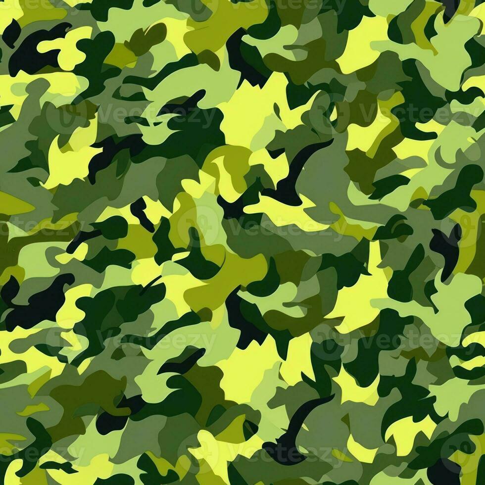 Vibrant Military Camouflage Pattern AI Generated photo